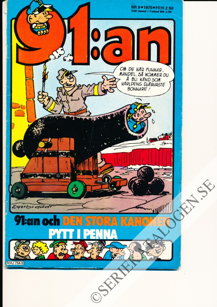 Framsida på 91:an #9 (1975)