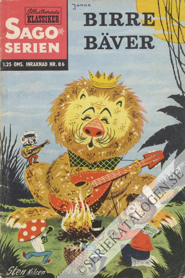 Framsida på Sagoserien #86 - Birre Bäver (1963)