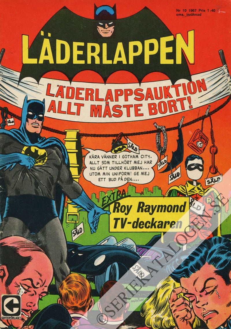 Framsida på Läderlappen och Robin #10 (1967)