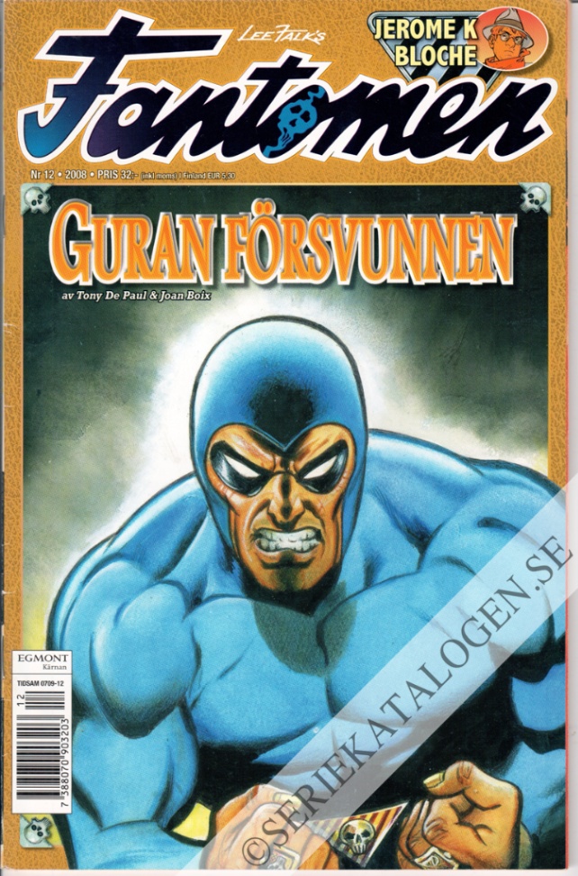 Framsida på Fantomen #12 (2008)