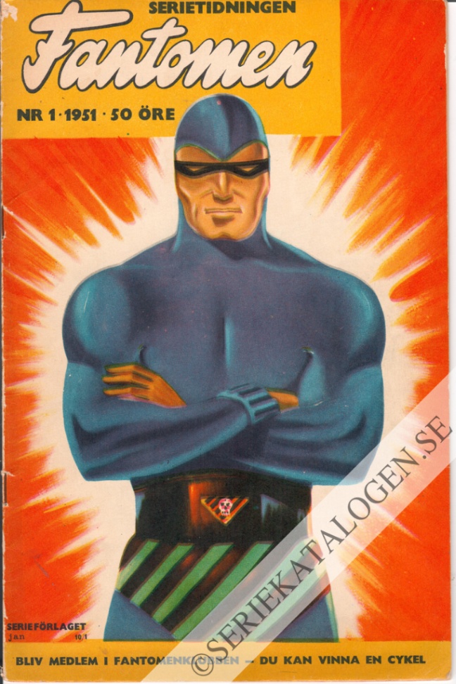 Framsida på Fantomen #1 (1951)