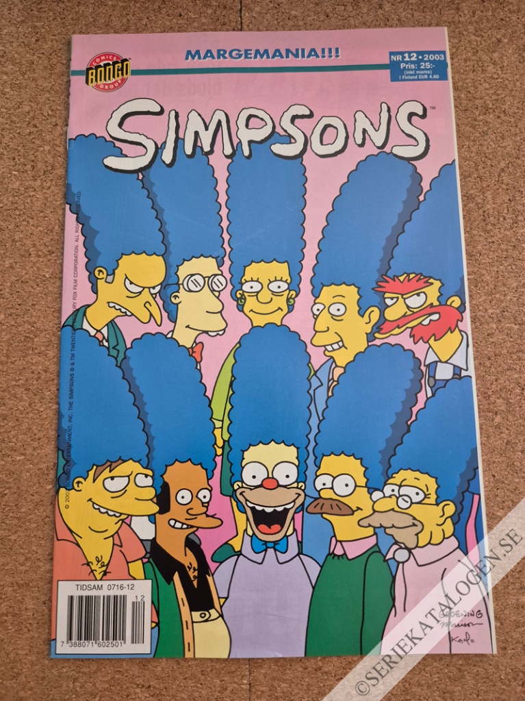 Framsida på Simpsons #12 (2003)