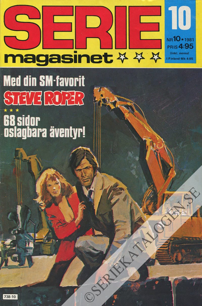 Framsida på Seriemagasinet #10 (1981)