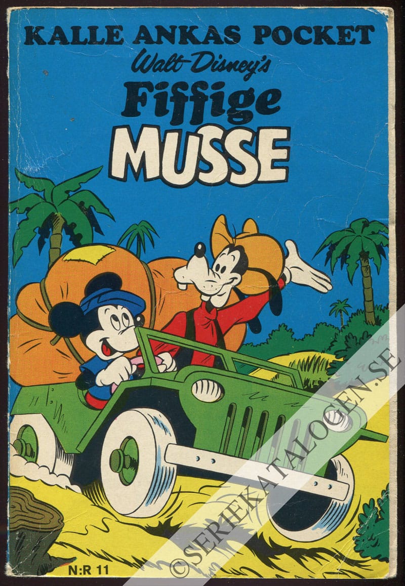 Framsida på Kalle Ankas pocket Fiffige Musse (1972)