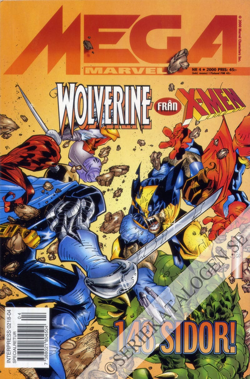 Framsida på Mega Marvel Wolverine (2000)