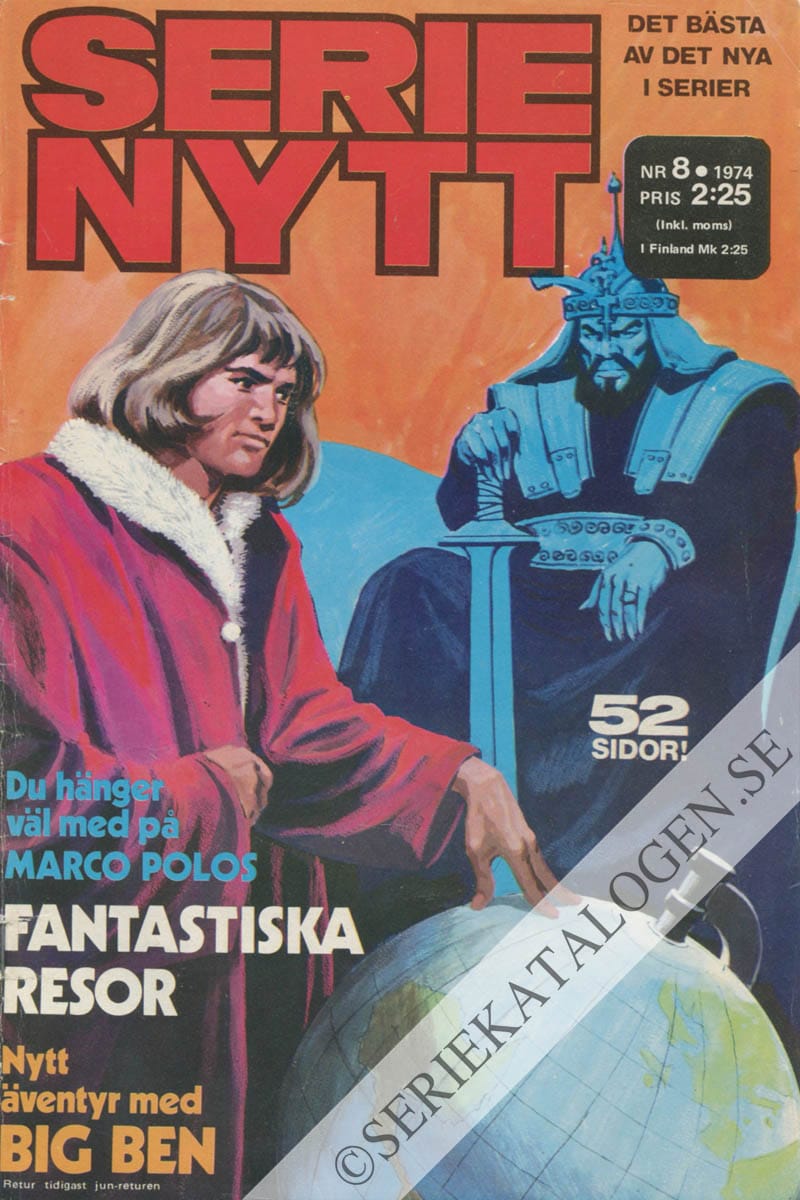 Framsida på Serie-Nytt #8 (1974)