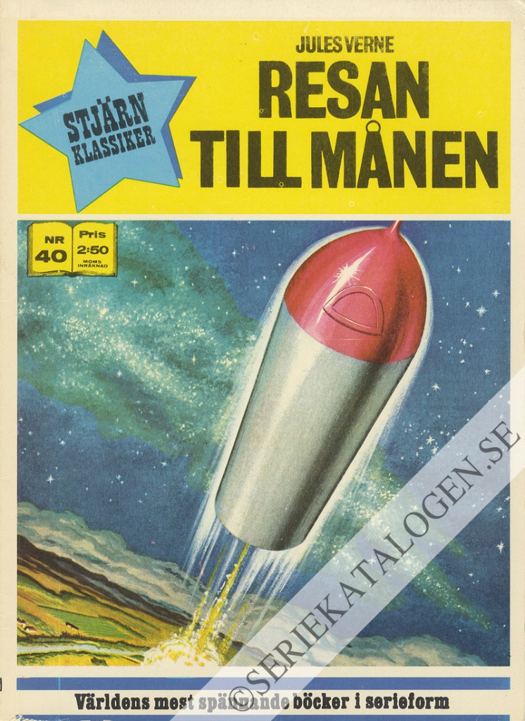 Framsida på Stjärnklassiker #40 - Resan till månen (1972)