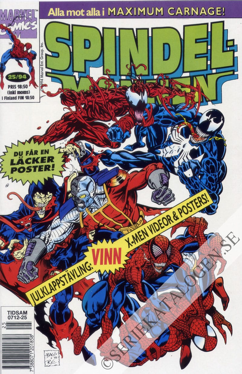 Framsida på Spindelmannen #25 (1994)