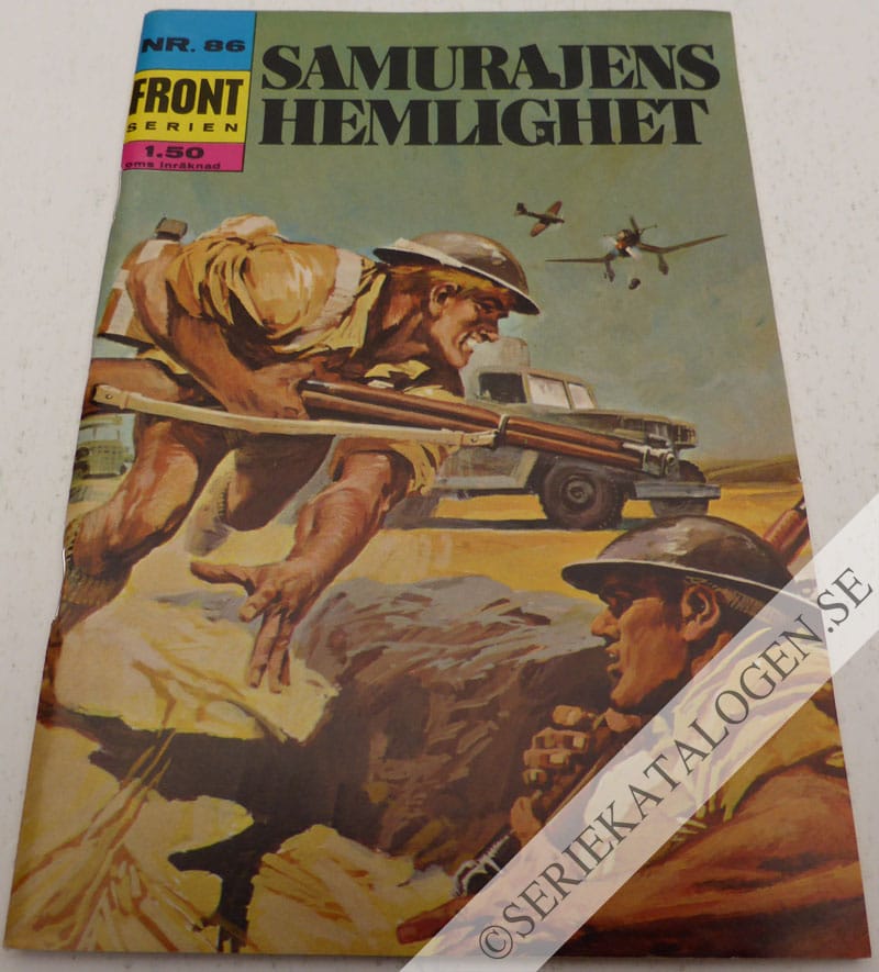 Framsida på Frontserien #86 - Samurajens hemlighet (1971)