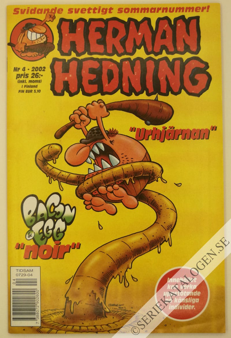 Framsida på Herman Hedning #4 (2002)