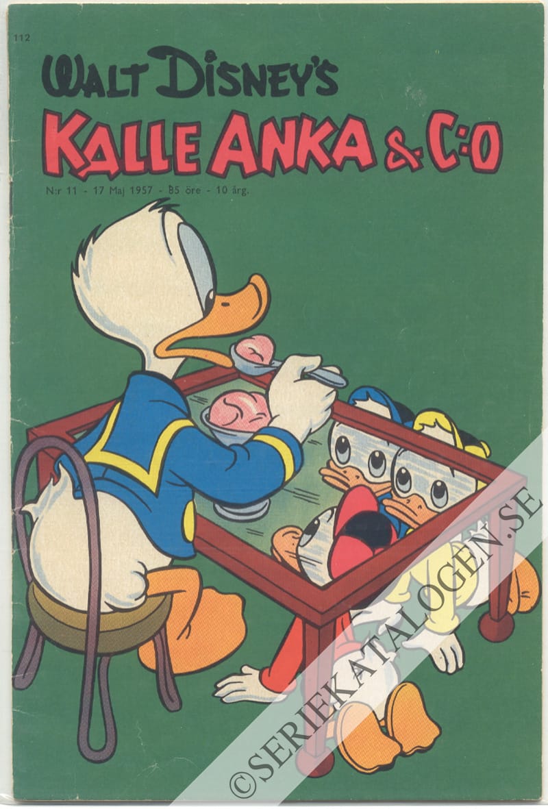Framsida på Kalle Anka & C:o #11 (1957)
