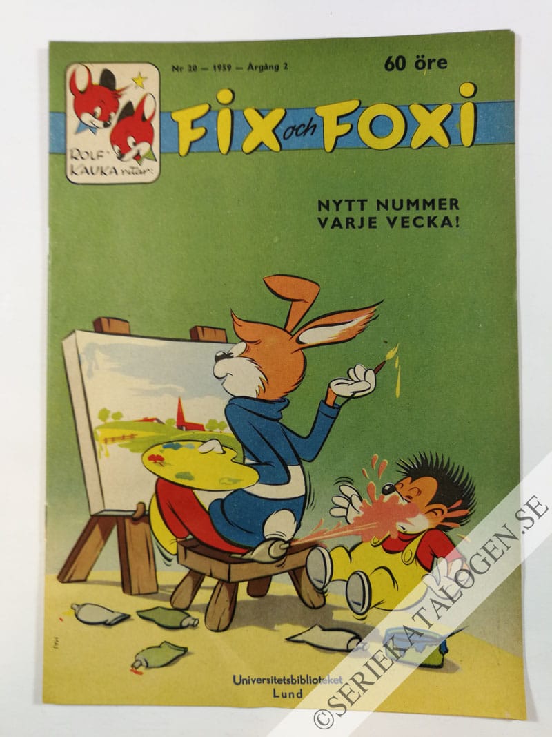 Framsida på Fix och Foxi #20 (1959)