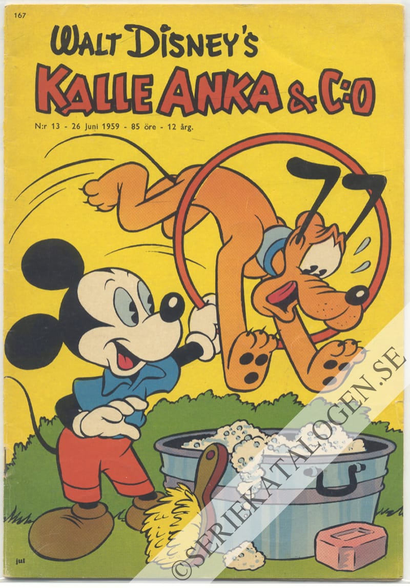 Framsida på Kalle Anka & C:o #13 (1959)