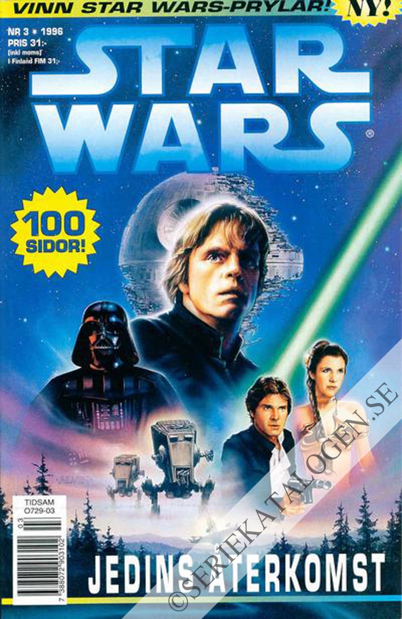 Framsida på Star Wars Jedins återkomst (1996)