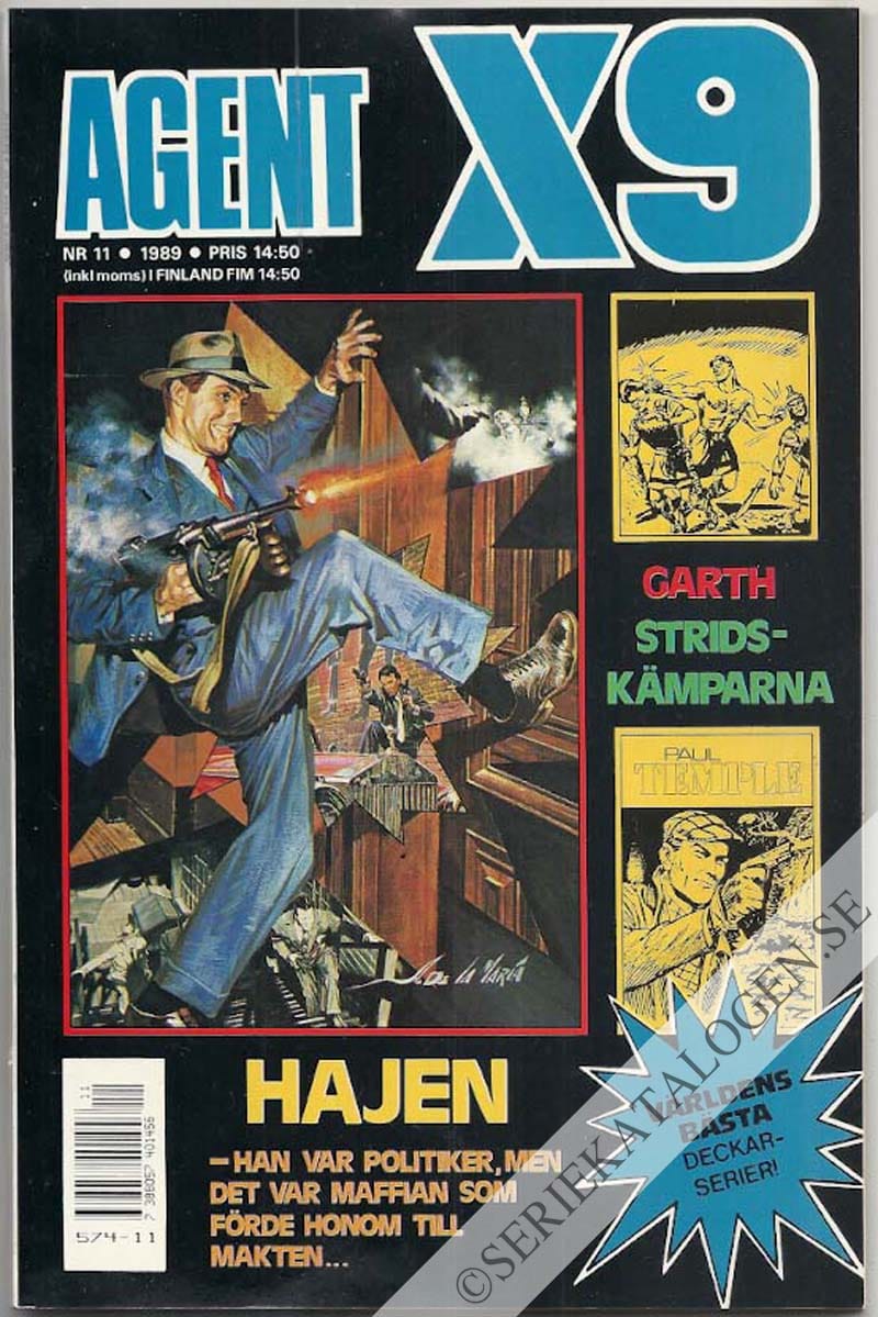Framsida på Agent X9 #11 (1989)