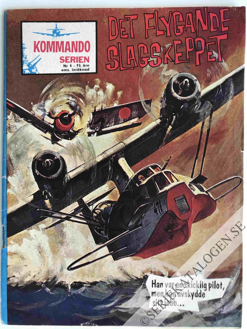 Framsida på Kommandoserien Det flygande slagskeppet (1963)