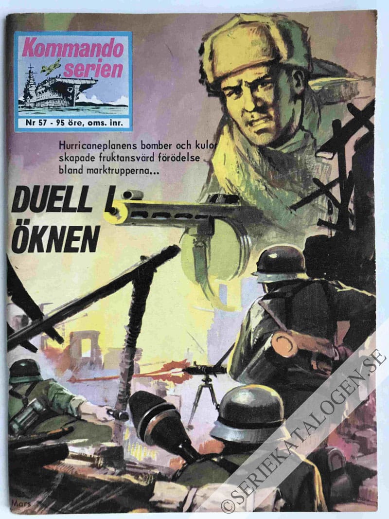 Framsida på Kommandoserien #57 - Duell i öknen (1965)