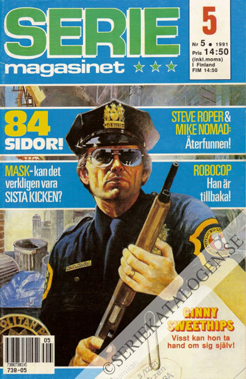Framsida på Seriemagasinet #5 (1991)
