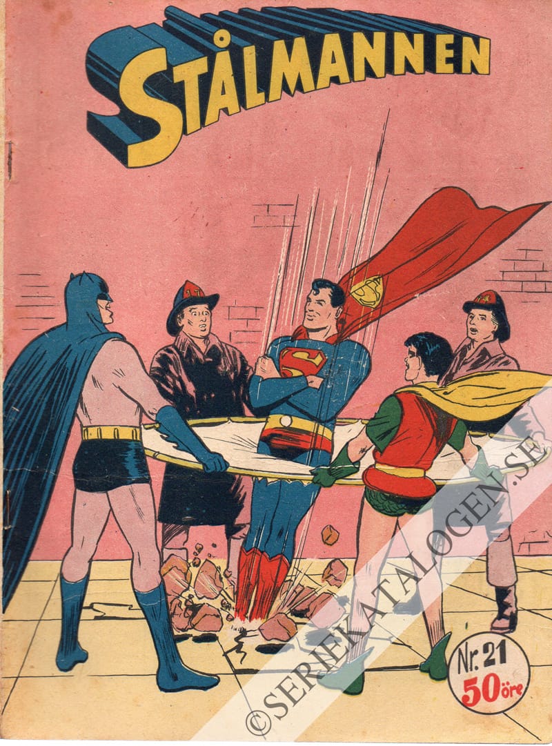Framsida på Stålmannen #21 (1952)