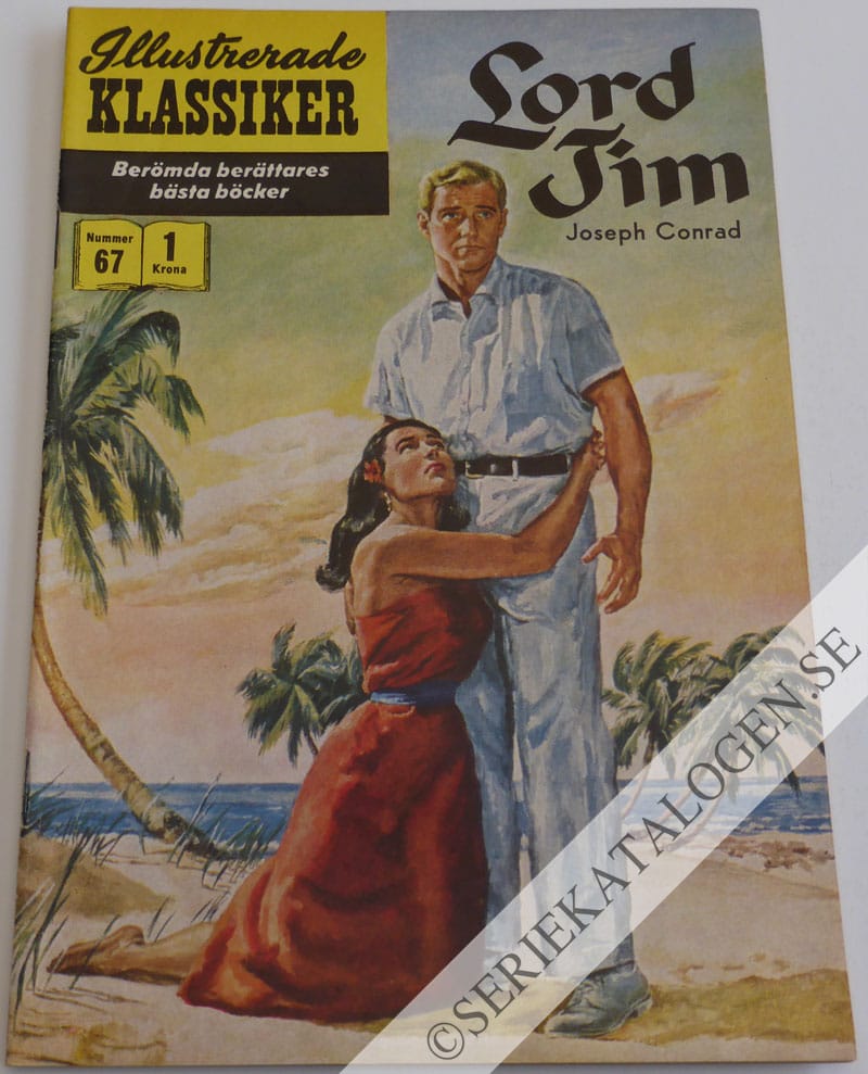 Framsida på Illustrerade Klassiker #67 - Lord Jim (1958)