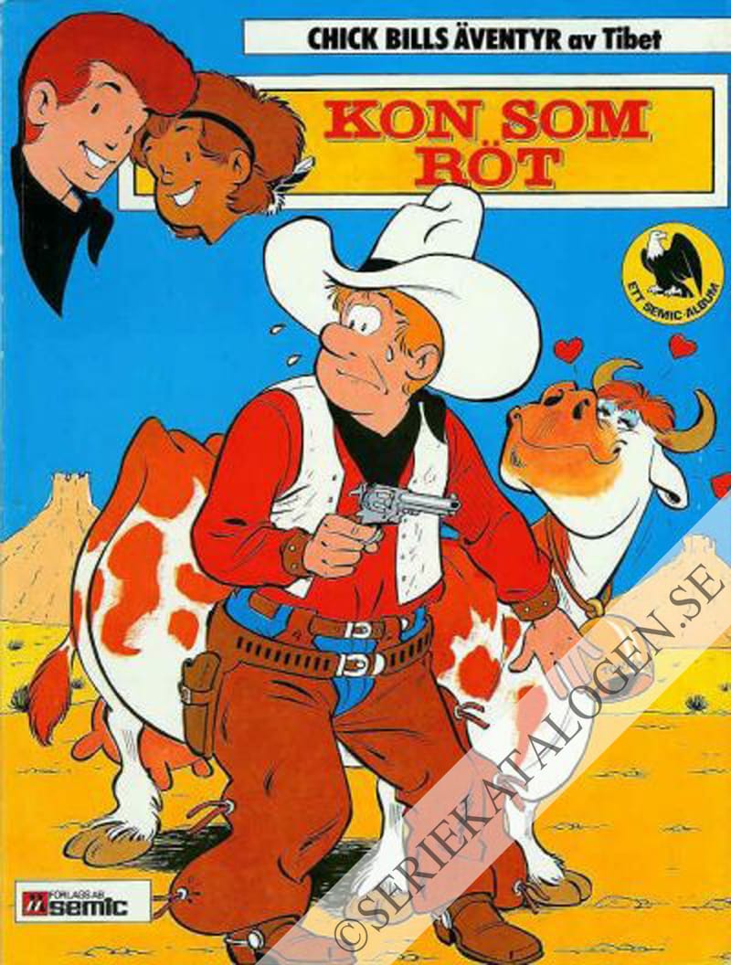 Framsida på Chick Bills äventyr Kon som röt (1981)