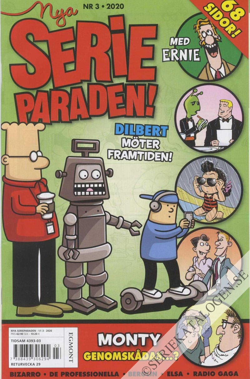 Framsida på Nya Serieparaden #3 (2020)