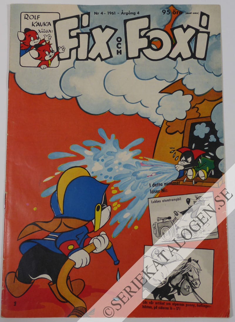 Framsida på Fix och Foxi #4 (1961)