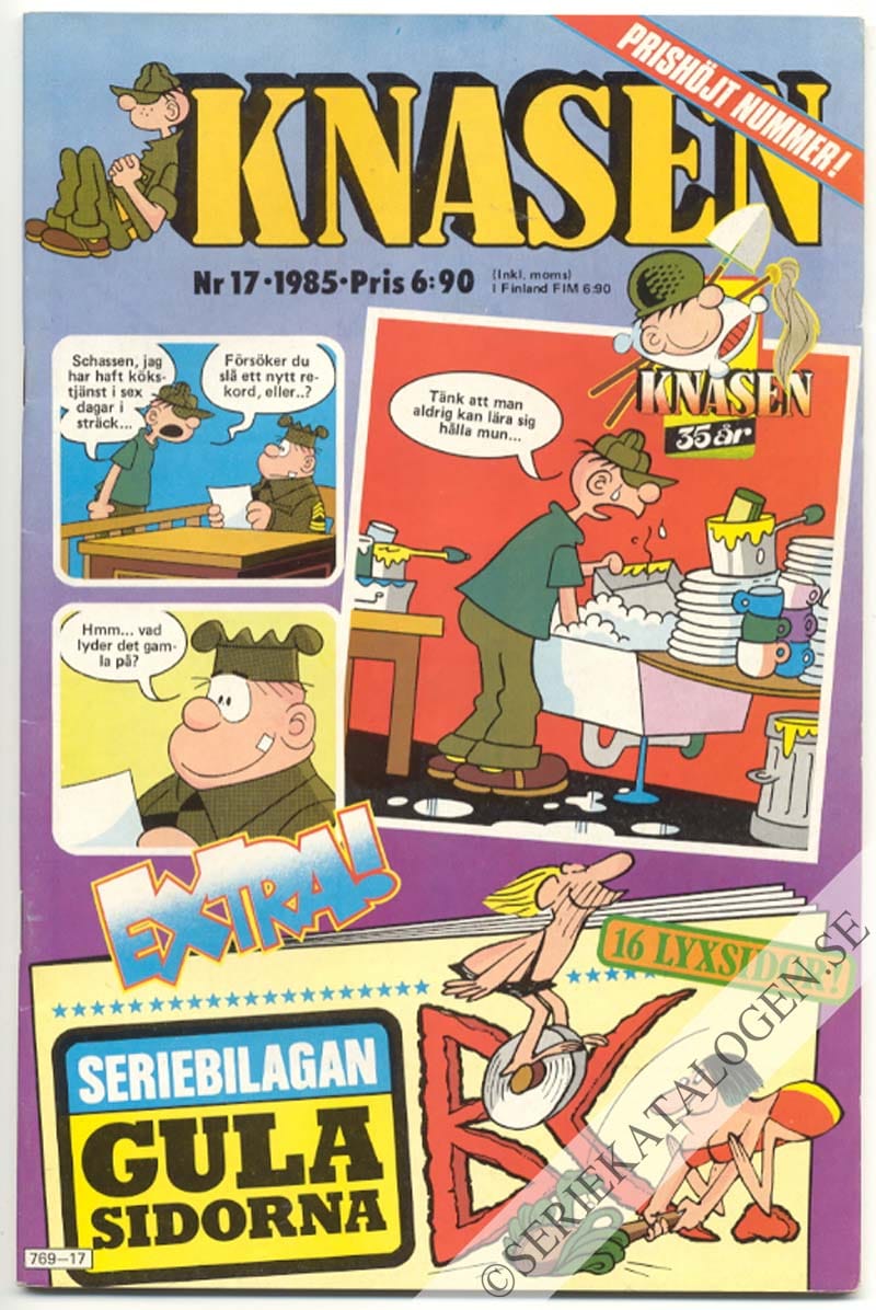 Framsida på Knasen #17 (1985)