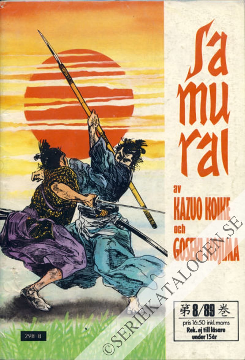 Framsida på Samurai #8 (1989)