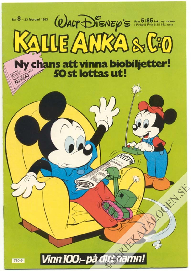 Framsida på Kalle Anka & C:o #8 (1983)