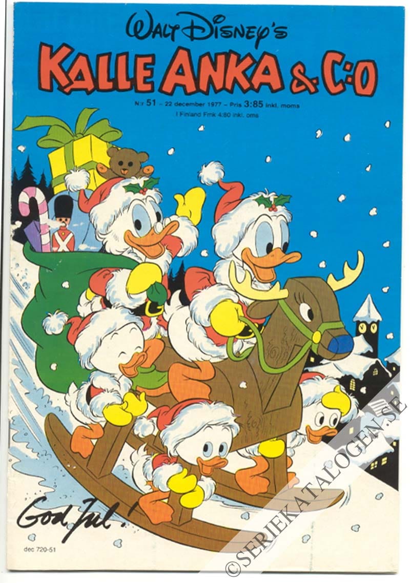 Framsida på Kalle Anka & C:o #51 (1977)