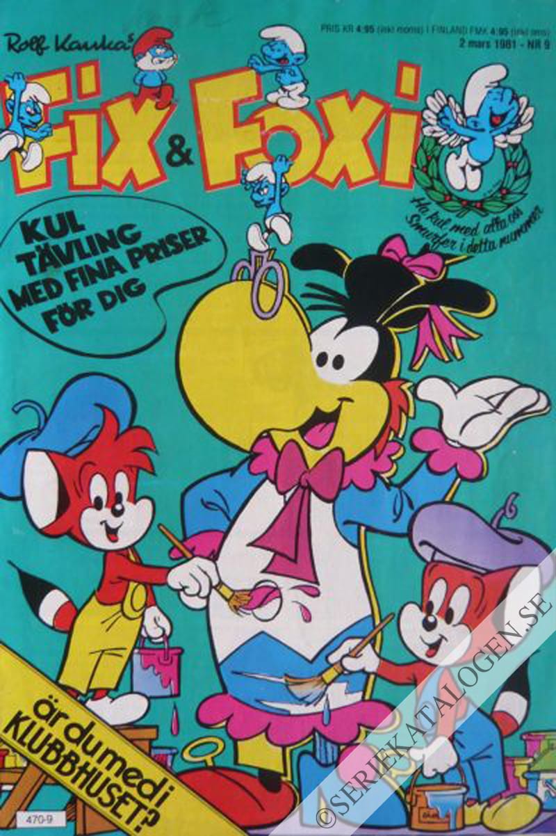 Framsida på Fix och Foxi #9 (1981)