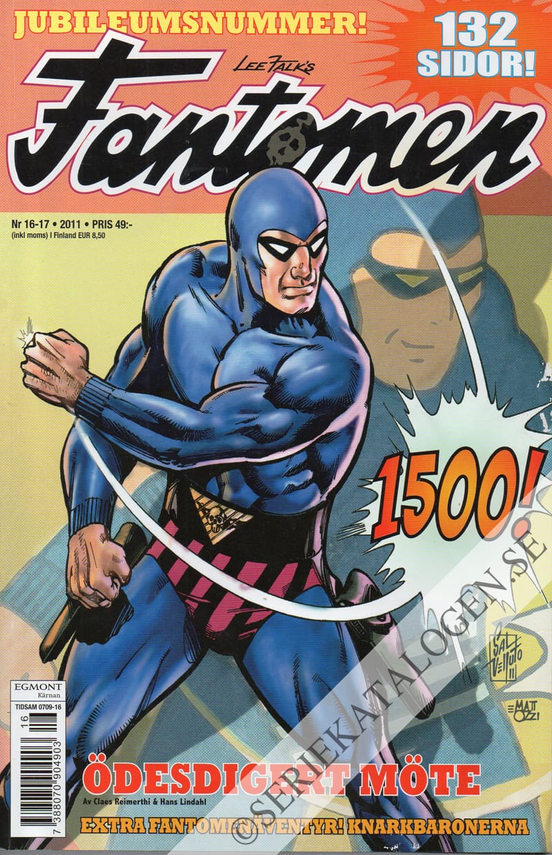 Framsida på Fantomen #16-17 (2011)