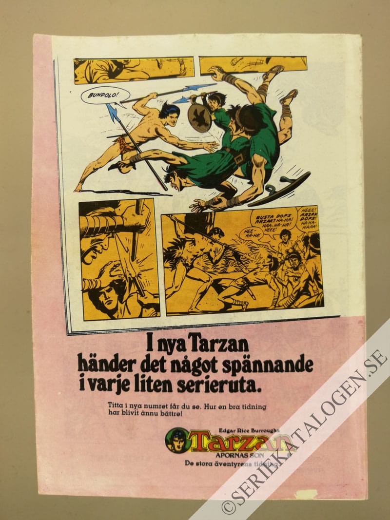 Baksida på Att dö i krig (1986)