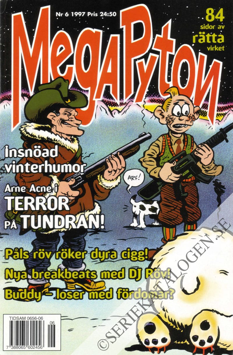 Framsida på MegaPyton #6 (1997)