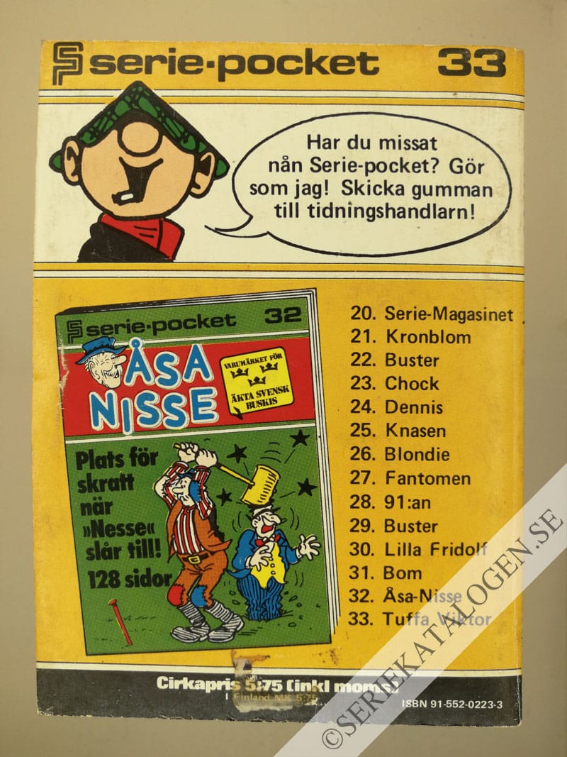Baksida på Tuffa Viktor (1975)