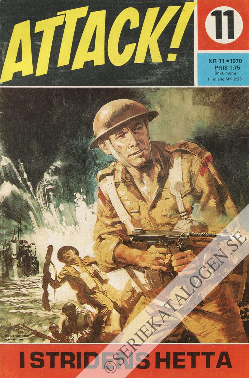Framsida på Attack I stridens hetta (1970)