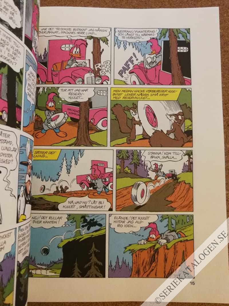 Exempel på Hacke Hackspett: Uppror i Storskogen (1992)