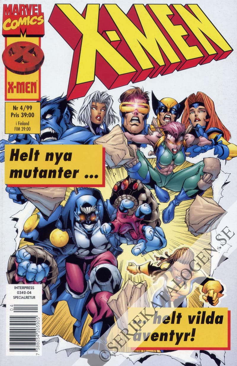 Framsida på X-Men #4 (1999)