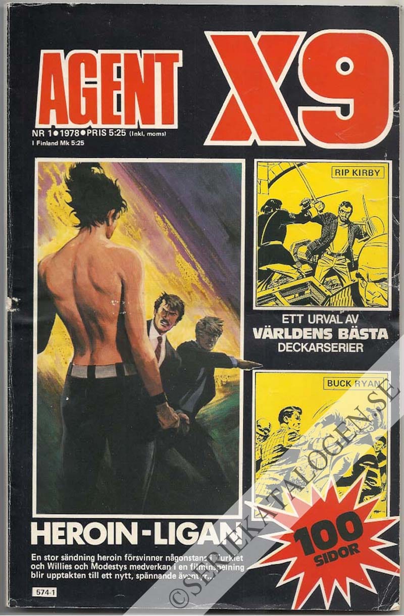 Framsida på Agent X9 #1 (1978)