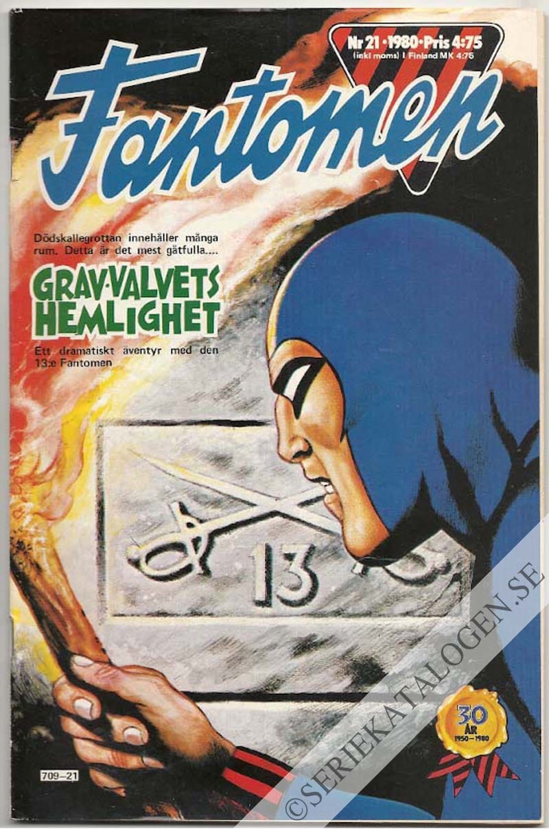 Framsida på Fantomen #21 (1980)