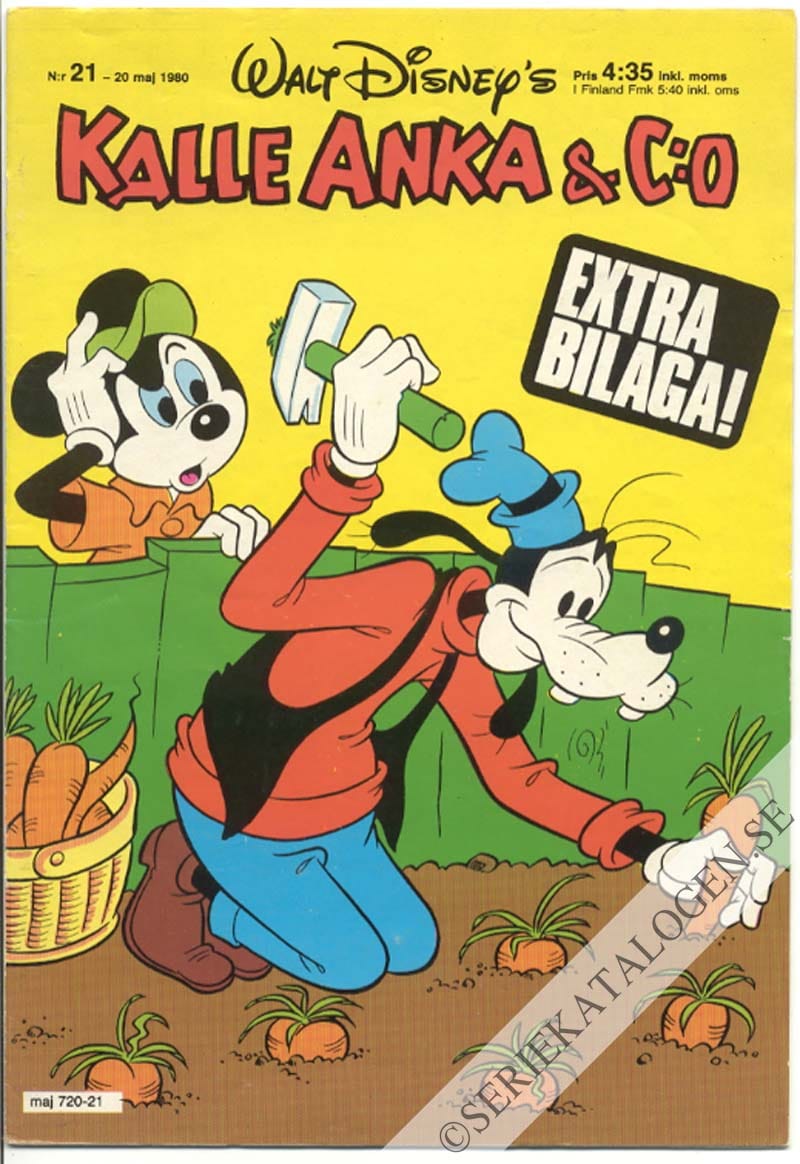 Framsida på Kalle Anka & C:o #21 (1980)