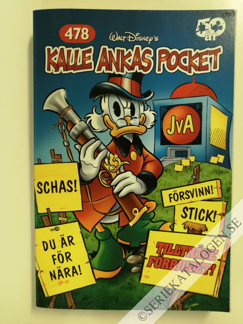Framsida på Kalle Ankas pocket #478 - Tillträde förbjudet! (2018)