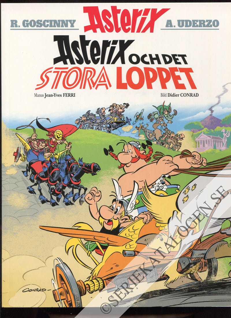 Framsida på Asterix Asterix och det stora loppet (2017)