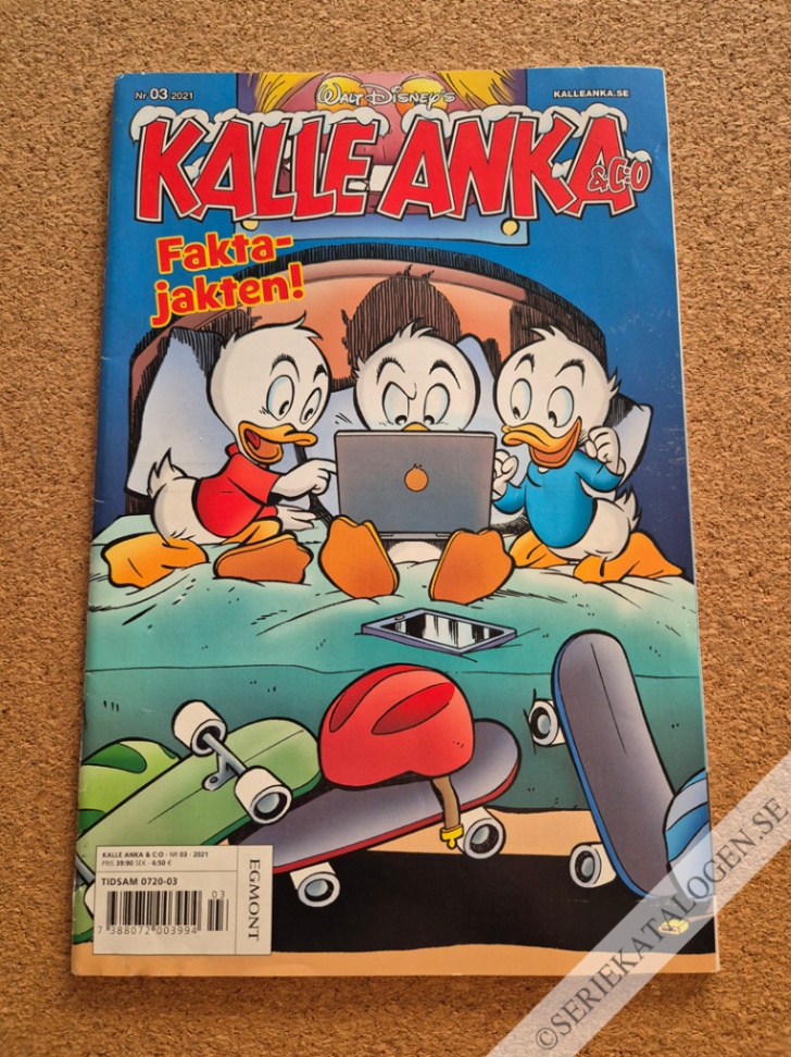 Framsida på Kalle Anka & C:o #3 - Faktajakten! (2021)