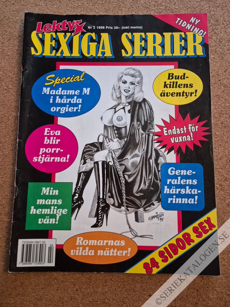 Framsida på Lektyr - sexiga serier #2 (1998)