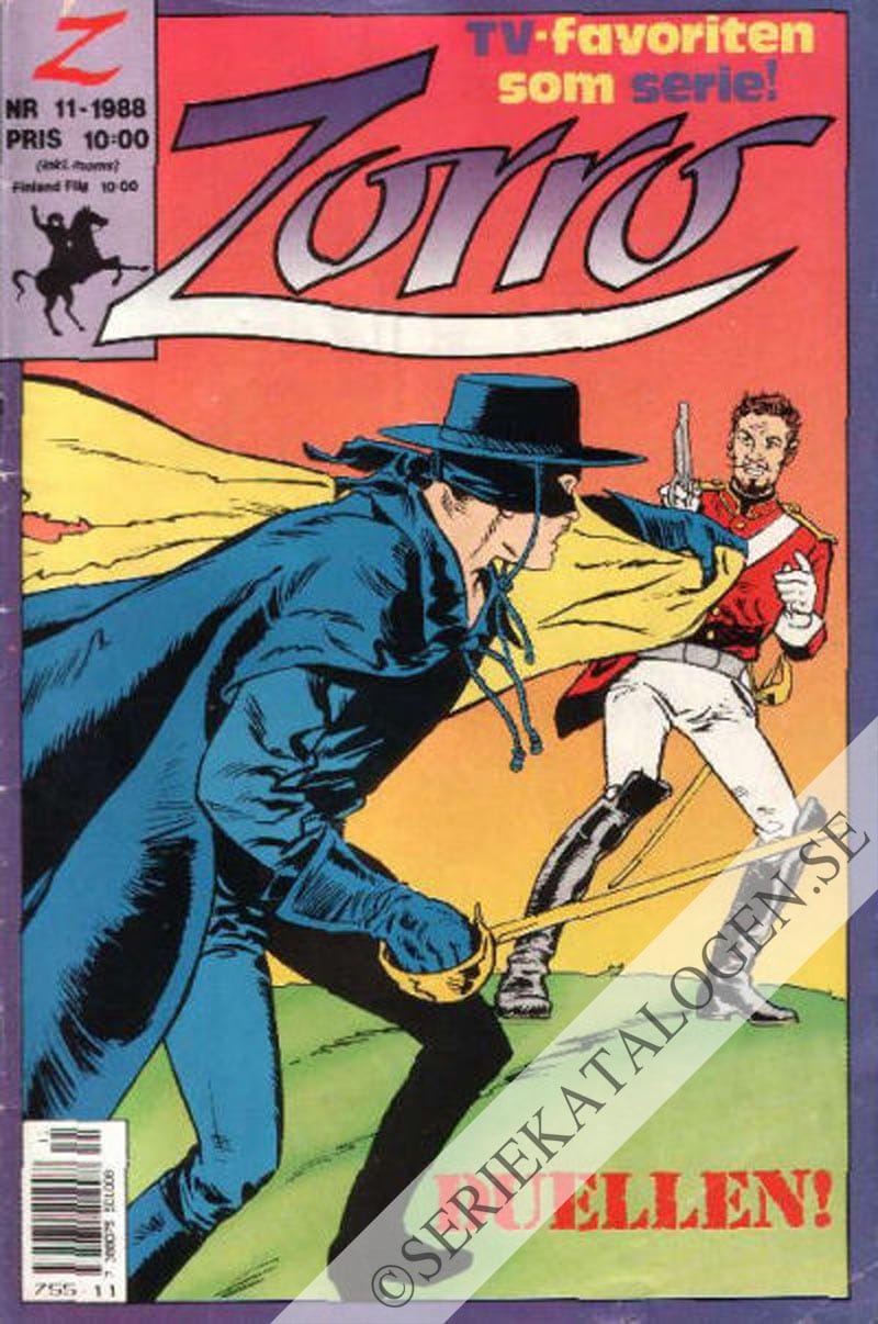 Framsida på Zorro #11 (1988)