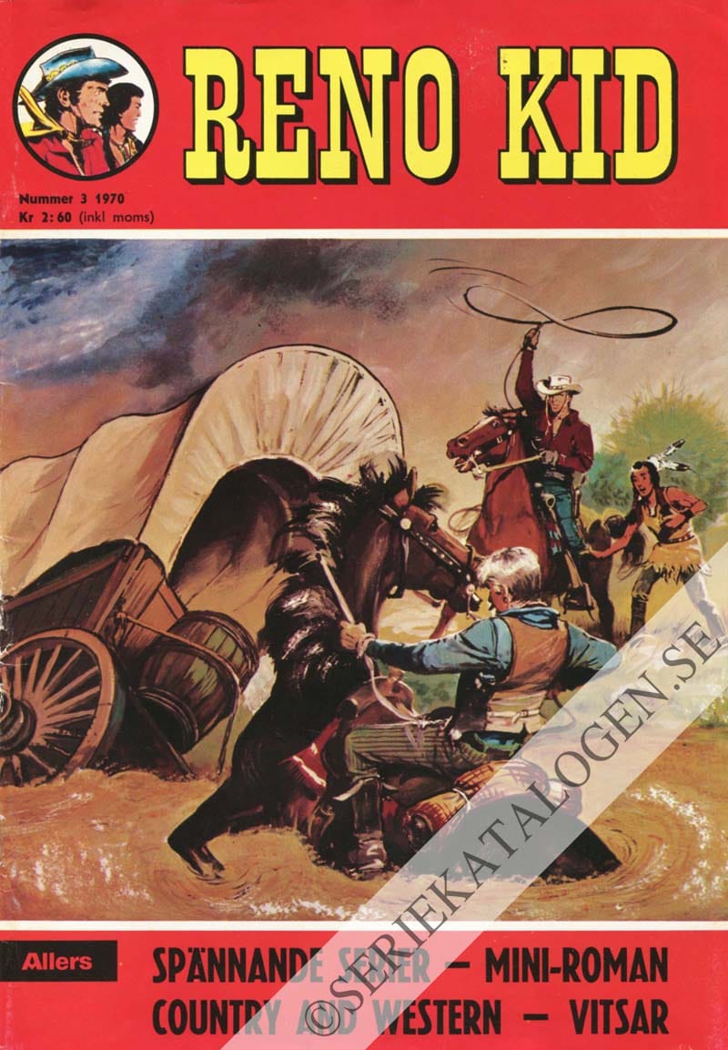 Framsida på Reno Kid #3 (1970)