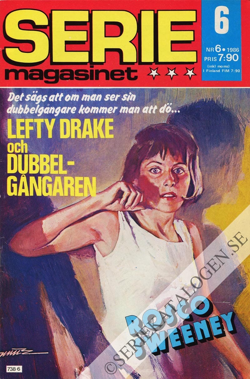 Framsida på Seriemagasinet #6 (1986)