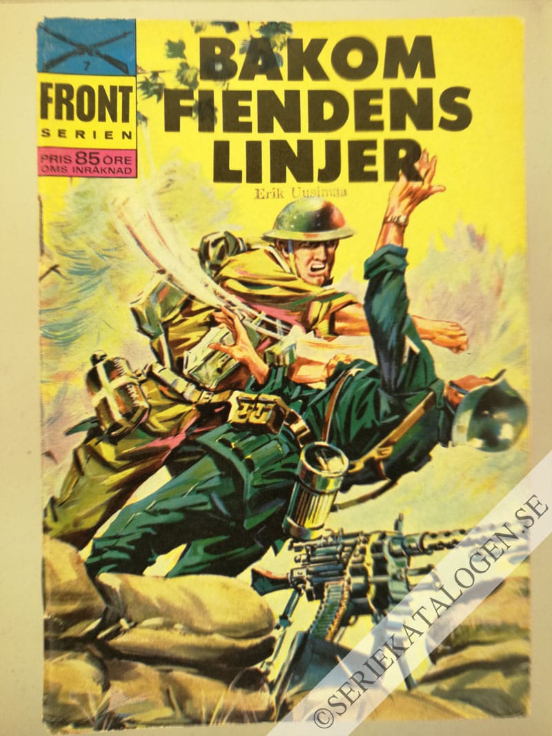 Framsida på Frontserien Bakom fiendens linjer (1965)